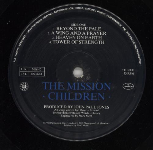 The Mission Children - 1st vinyl LP album (LP record) UK MISLPCH393501