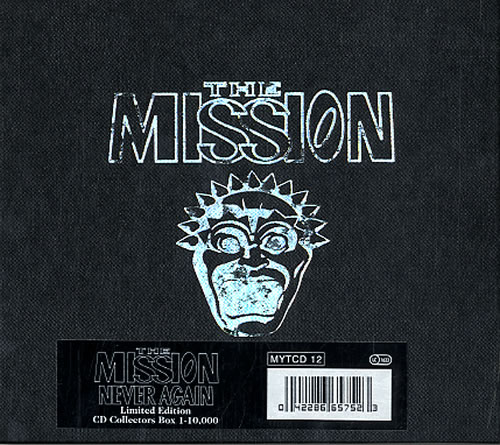 The Mission Never Again + Individual sleeves 3-CD album set (Triple CD) UK MIS3CNE628492