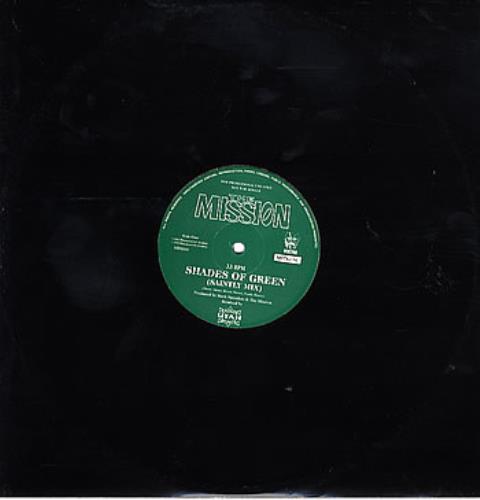 The Mission Shades Of Green 12" vinyl single (12 inch record / Maxi-single) UK MIS12SH226284