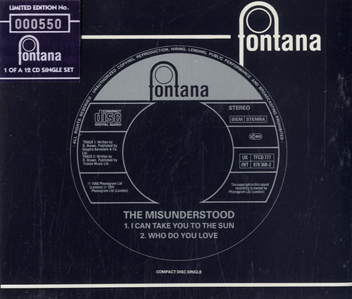 The Misunderstood I Can Take You To The Sun CD single (CD5 / 5") UK M-UC5IC546140