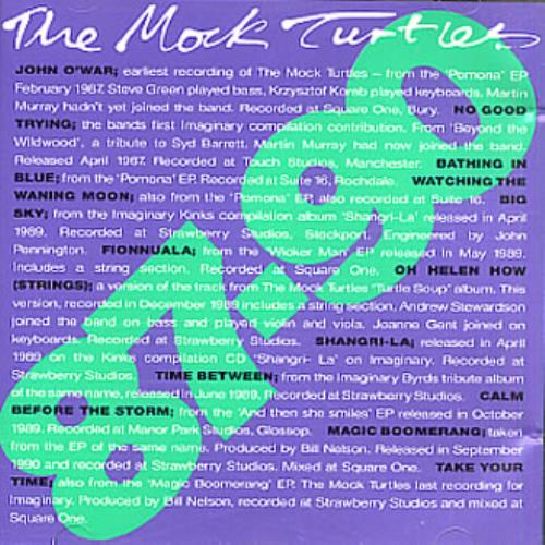 The Mock Turtles 87.90 CD album (CDLP) Austrian MOCCD201230