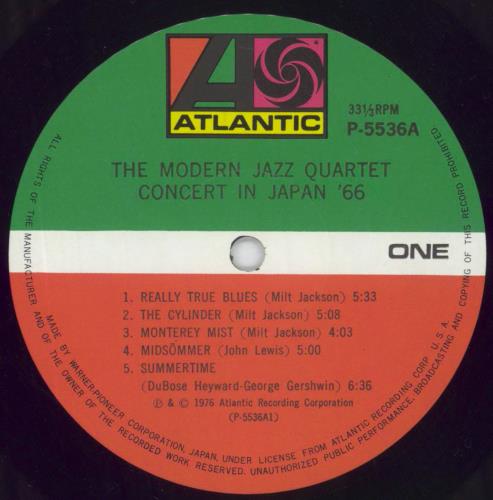 The Modern Jazz Quartet Concert In Japan '66 2-LP vinyl record set (Double LP Album) Japanese MJQ2LCO849241