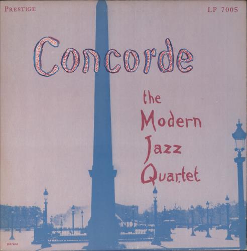 The Modern Jazz Quartet Concorde vinyl LP album (LP record) US MJQLPCO384037