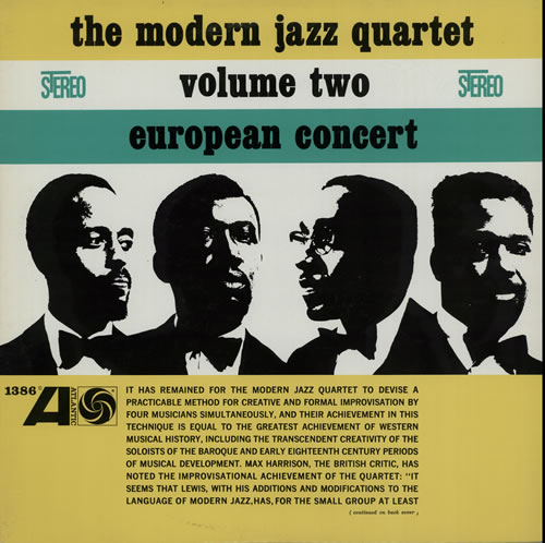 The Modern Jazz Quartet European Concert Volume Two vinyl LP album (LP record) Japanese MJQLPEU583085
