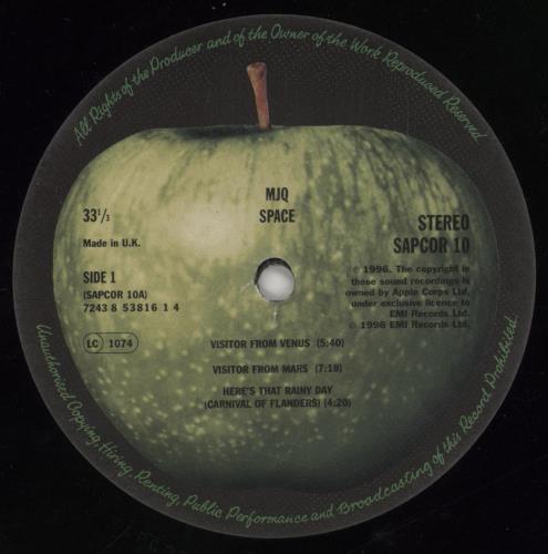 The Modern Jazz Quartet Space vinyl LP album (LP record) UK MJQLPSP139926