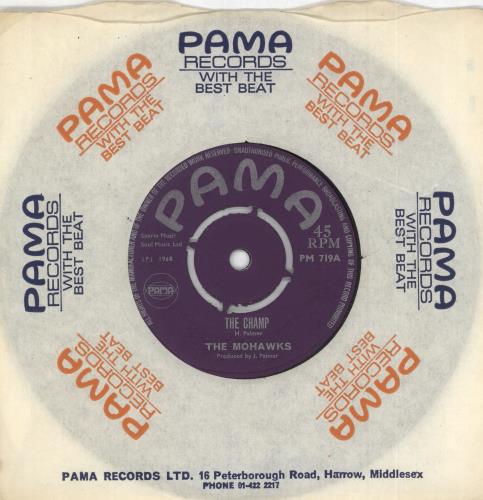 The Mohawks The Champ 7" vinyl single (7 inch record / 45) UK TKW07TH749455