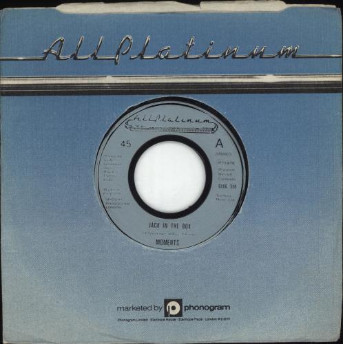 The Moments (70s) Jack In The Box - Wide Centre 7" vinyl single (7 inch record / 45) UK M7S07JA690102