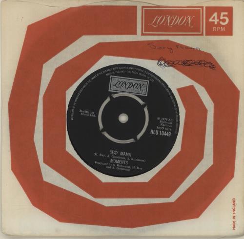 The Moments Sexy Mama 7" vinyl single (7 inch record / 45) UK V-507SE680041