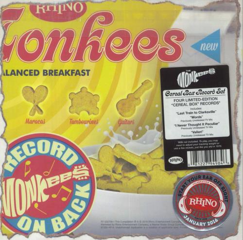 The Monkees Cereal Box Record Set 7" vinyl single (7 inch record / 45) US MKE07CE828409