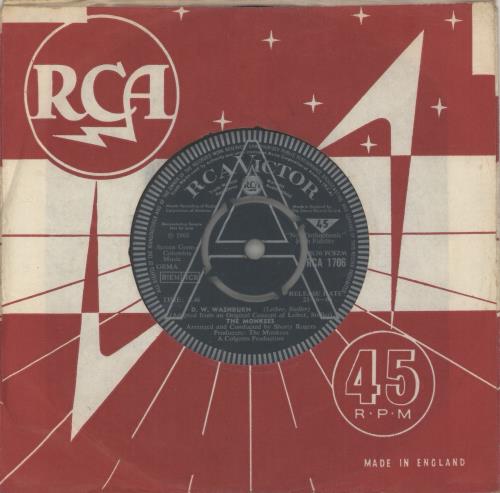 The Monkees D.W. Washburn 7" vinyl single (7 inch record / 45) UK MKE07DW875266