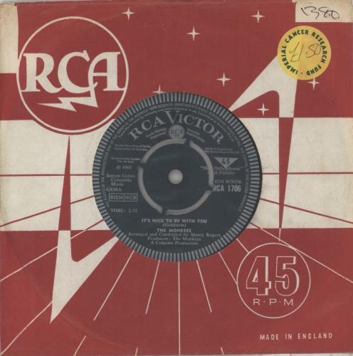 The Monkees D.W. Washburn 7" vinyl single (7 inch record / 45) UK MKE07DW875266