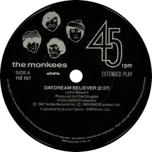 The Monkees Daydream Believer 7" vinyl single (7 inch record / 45) UK MKE07DA38566