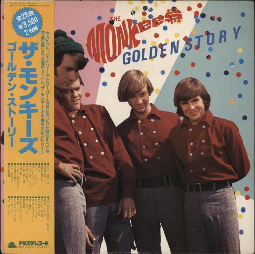 The Monkees Golden Story 2-LP vinyl record set (Double LP Album) Japanese MKE2LGO227324