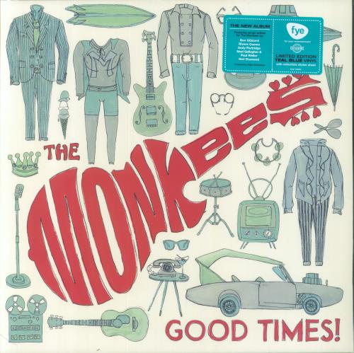 The Monkees Good Times! + Hype Sticker vinyl LP album (LP record) US MKELPGO831420