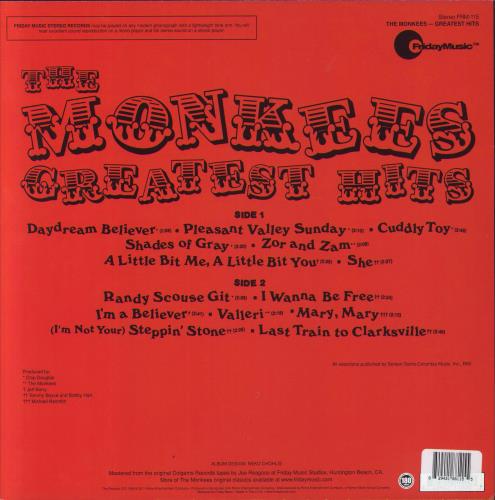 The Monkees Greatest Hits - 180gm Orange Vinyl vinyl LP album (LP record) US MKELPGR832743