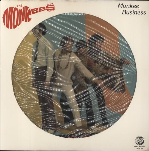 The Monkees Monkee Business picture disc LP (vinyl picture disc album) US MKEPDMO115173