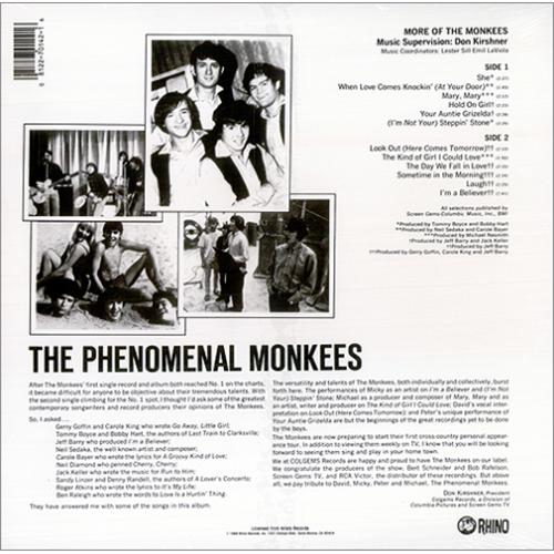 The Monkees More Of The Monkees - Sealed vinyl LP album (LP record) US MKELPMO422549