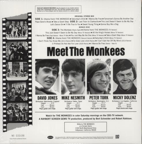 The Monkees The Monkees - 180 Gram Yellow Vinyl - Sealed 2-LP vinyl record set (Double LP Album) US MKE2LTH864911