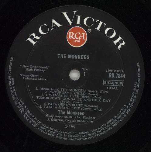 The Monkees The Monkees - 1st - EX vinyl LP album (LP record) UK MKELPTH238387