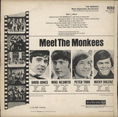 The Monkees The Monkees - 1st - EX vinyl LP album (LP record) UK MKELPTH238387