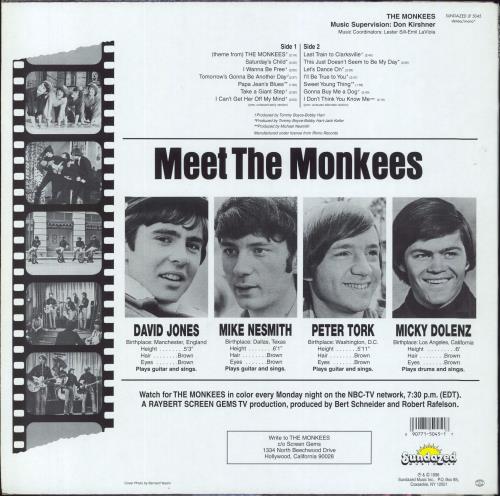 The Monkees The Monkees vinyl LP album (LP record) US MKELPTH322942