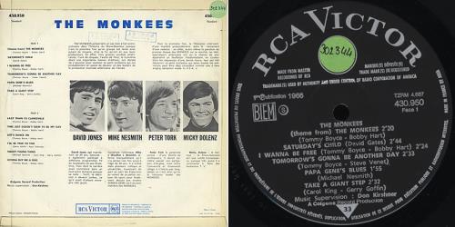 The Monkees The Monkees vinyl LP album (LP record) French MKELPTH373679