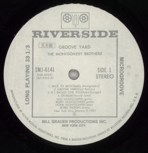 The Montgomery Brothers Groove Yard vinyl LP album (LP record) Japanese T38LPGR873613