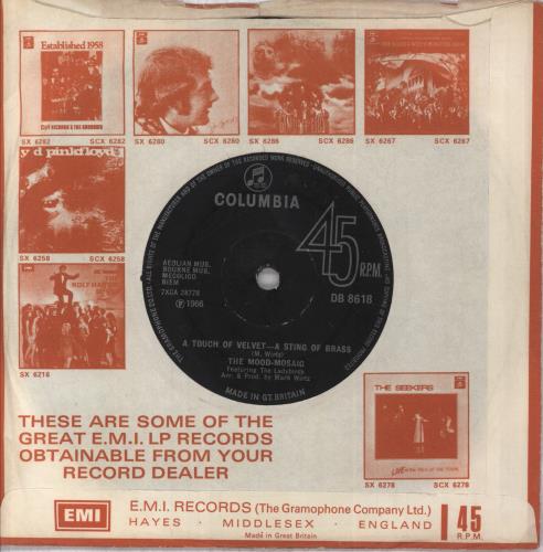 The Mood-Mosaic A Touch Of Velvet - A Sting Of Brass 7" vinyl single (7 inch record / 45) UK WX307AT683054