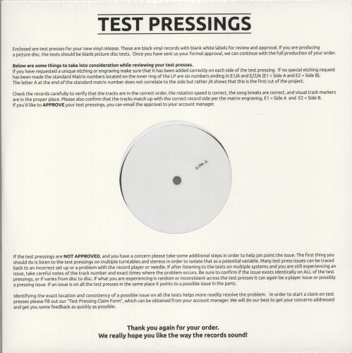 The Moody Blues A Question Of Balance - Test Pressing vinyl LP album (LP record) UK MBLLPAQ883319
