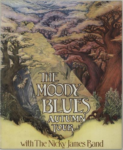 The Moody Blues Autumn Tour + Ticket Stubs tour programme UK MBLTRAU687400