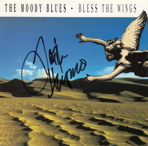 The Moody Blues Bless The Wings - Autographed 7" vinyl single (7 inch record / 45) Dutch MBL07BL714286
