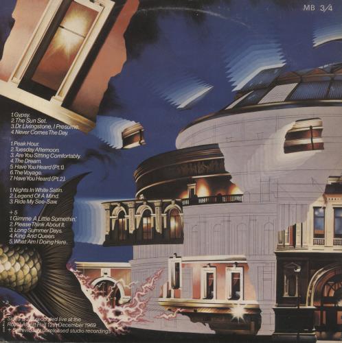 The Moody Blues Caught Live + 5 2-LP vinyl record set (Double LP Album) UK MBL2LCA433179