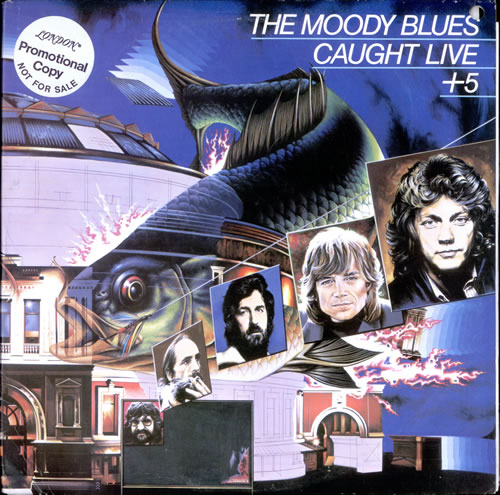 The Moody Blues Caught Live + 5 2-LP vinyl record set (Double LP Album) US MBL2LCA498482