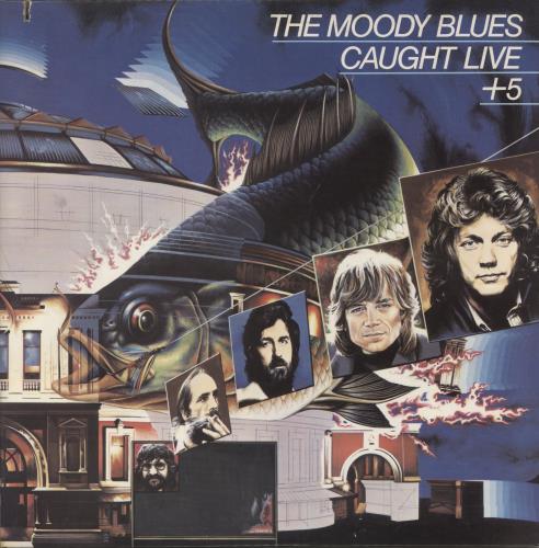 The Moody Blues Caught Live + 5 2-LP vinyl record set (Double LP Album) US MBL2LCA806192