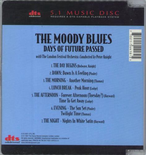 The Moody Blues Days Of Future Passed CD album (CDLP) UK MBLCDDA660371