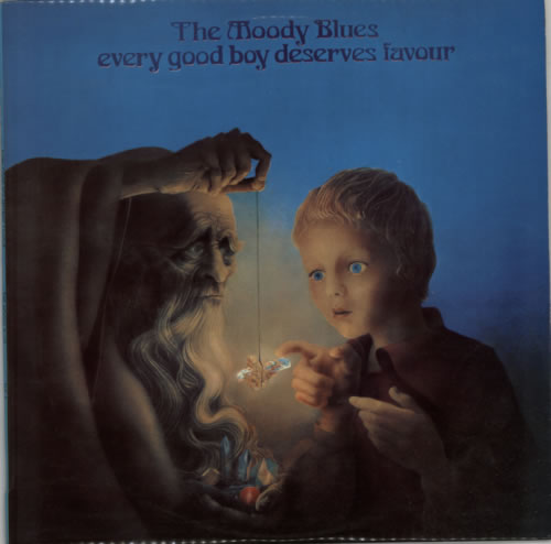 The Moody Blues Every Good Boy Deserves Favour vinyl LP album (LP record) New Zealand MBLLPEV612113