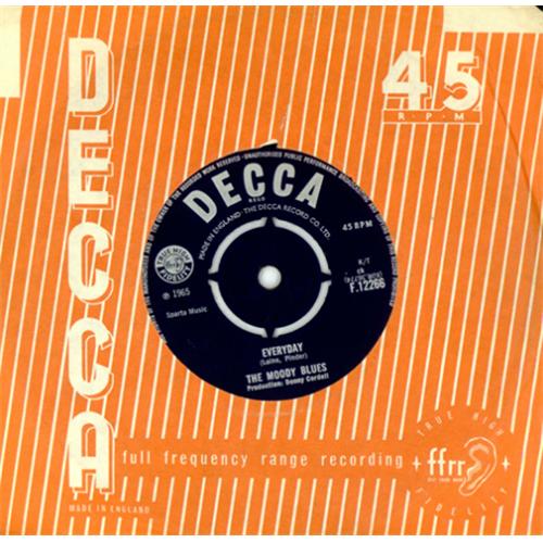 The Moody Blues Everyday 7" vinyl single (7 inch record / 45) UK MBL07EV414314