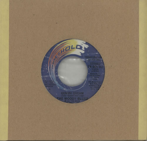 The Moody Blues Gemini Dream 7" vinyl single (7 inch record / 45) US MBL07GE66259