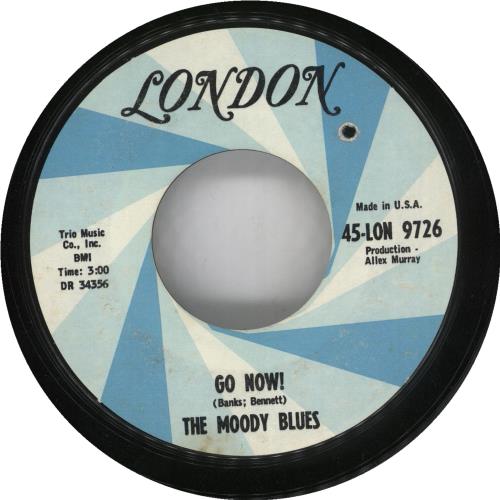 The Moody Blues Go Now! 7" vinyl single (7 inch record / 45) US MBL07GO741046