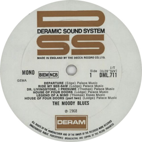 The Moody Blues In Search Of The Lost Chord vinyl LP album (LP record) UK MBLLPIN596992