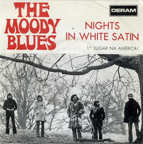 The Moody Blues Nights In White Satin 7" vinyl single (7 inch record / 45) Portuguese MBL07NI581945