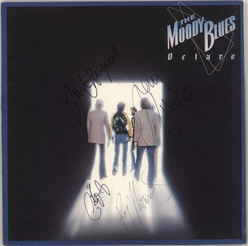 The Moody Blues Octave - Signed LP media press kit UK MBLKIOC714545