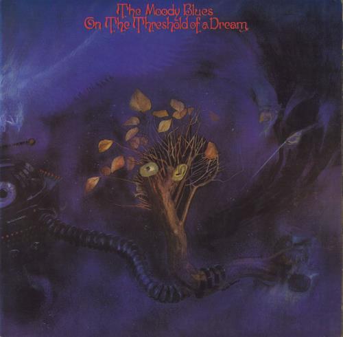 The Moody Blues On The Threshold Of A Dream - Autographed vinyl LP album (LP record) UK MBLLPON797403