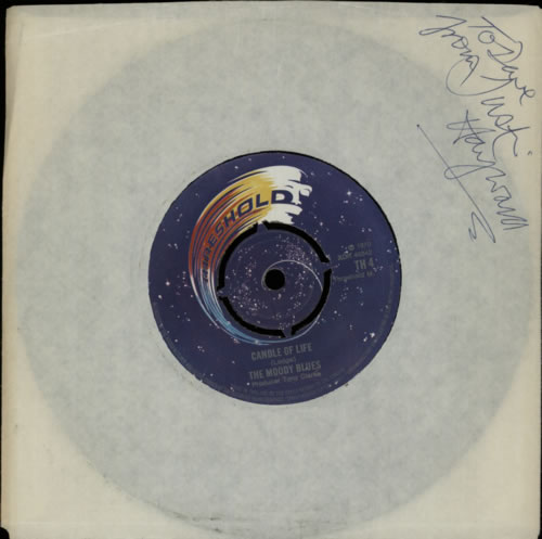 The Moody Blues Question - Autographed 7" vinyl single (7 inch record / 45) UK MBL07QU607752