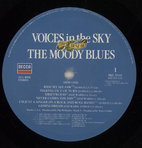 The Moody Blues Voices In The Sky - The Best Of The Moody Blues vinyl LP album (LP record) UK MBLLPVO216876