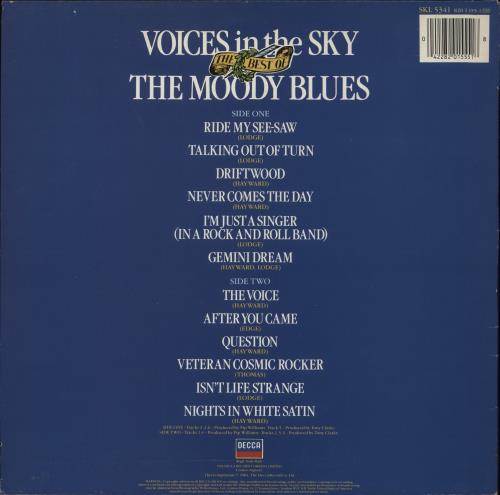 The Moody Blues Voices In The Sky - The Best Of The Moody Blues vinyl LP album (LP record) UK MBLLPVO216876