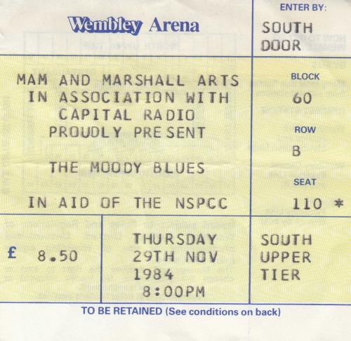 The Moody Blues Voices In The Sky '84 Tour - Autographed tour programme UK MBLTRVO682834