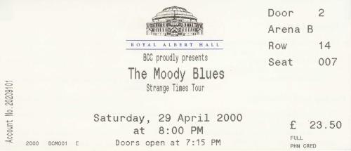 The Moody Blues World Tour 2000 - Autographed tour programme UK MBLTRWO623799