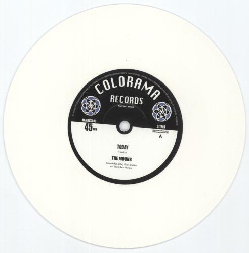 The Moons Today - White Vinyl 7" vinyl single (7 inch record / 45) UK YI-07TO879570