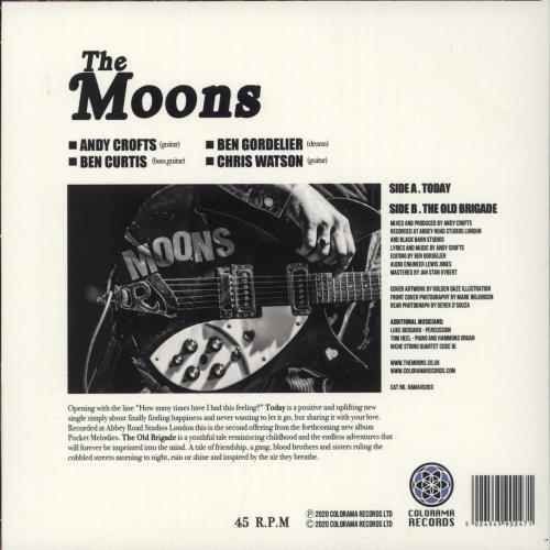 The Moons Today - White Vinyl 7" vinyl single (7 inch record / 45) UK YI-07TO879570